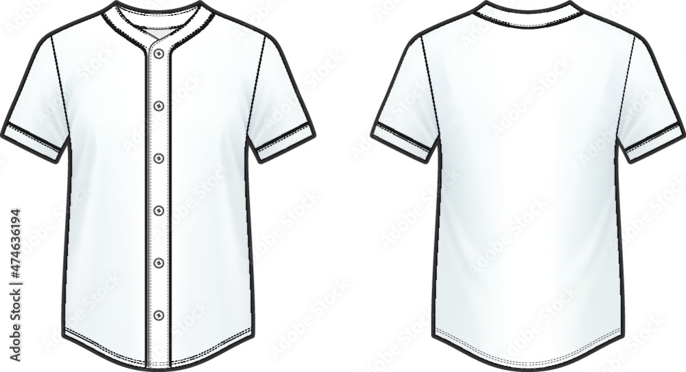 Blank Baseball Jersey Templates