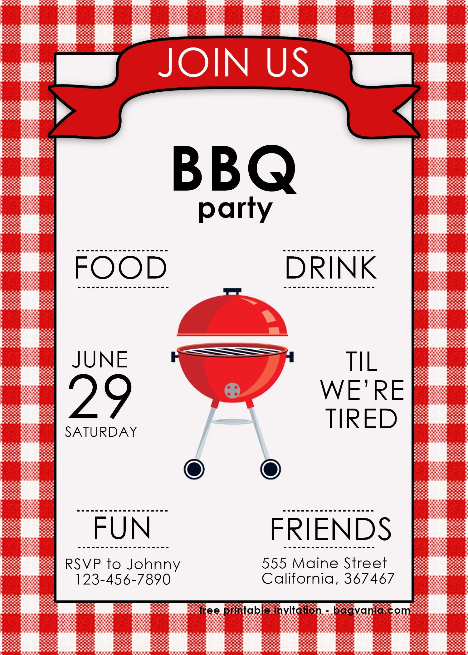 Bbq Invitation Clip Art