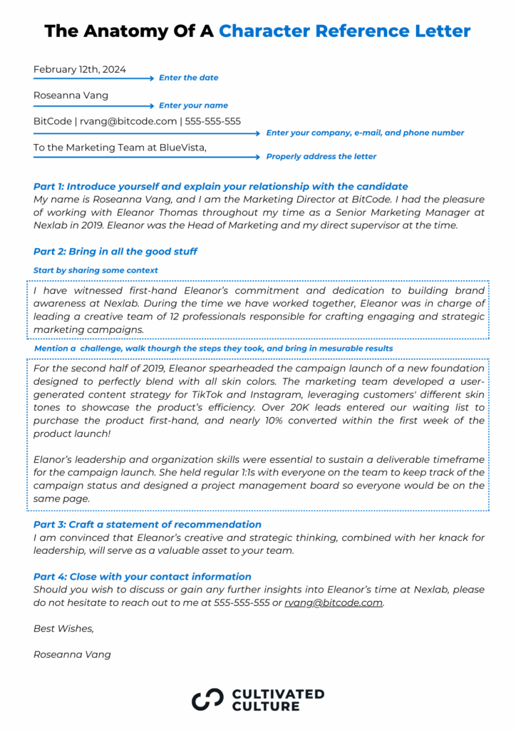 Best Character Reference Letter For Job Infoupdate