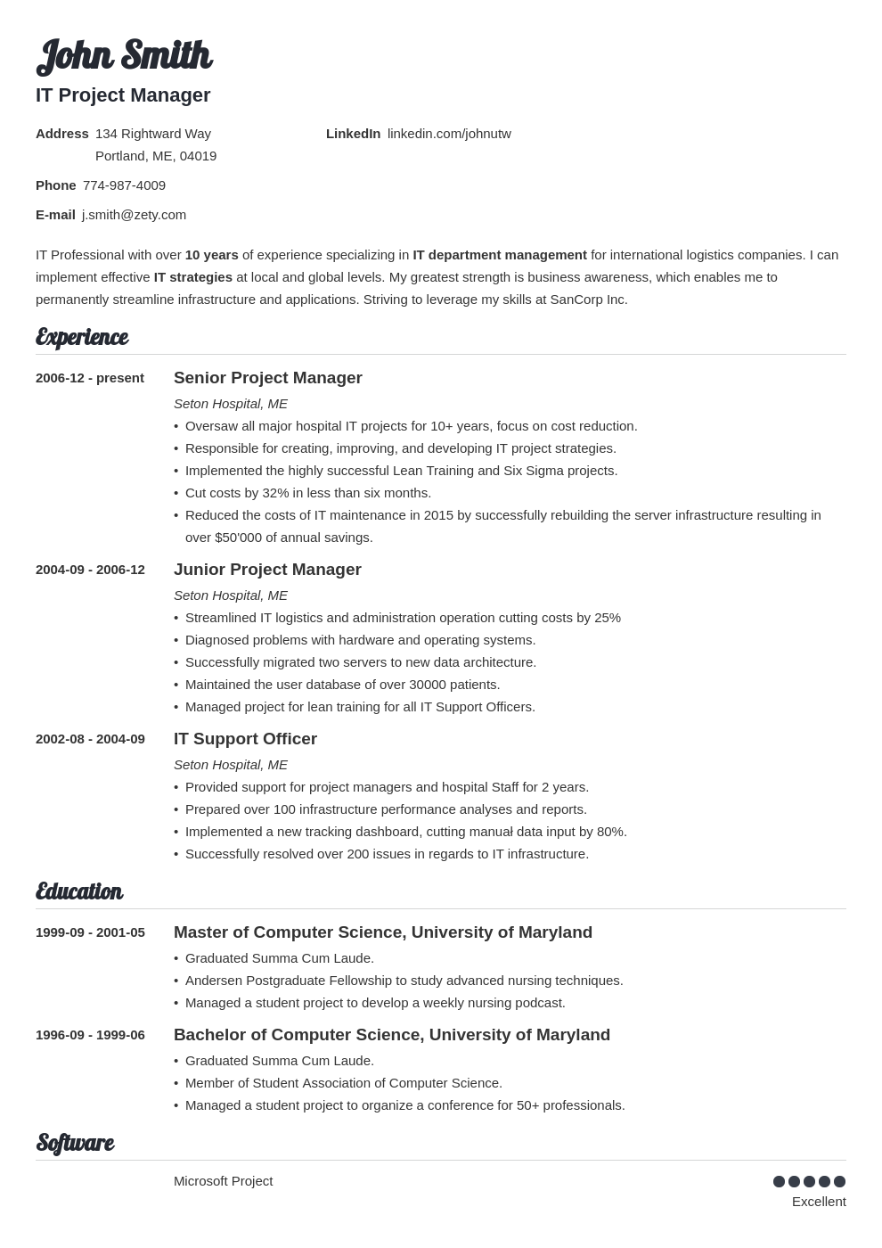 Best Resume Format 2025 Bisestile Alta C Knight