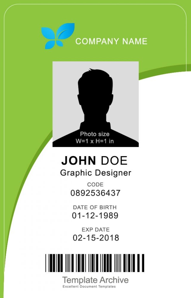 Best Templates 40 Blank ID Card Templates PSD Ai Vector EPS DOC