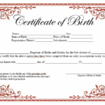 Birth Certificate Template Uk Blank Templates Ideas