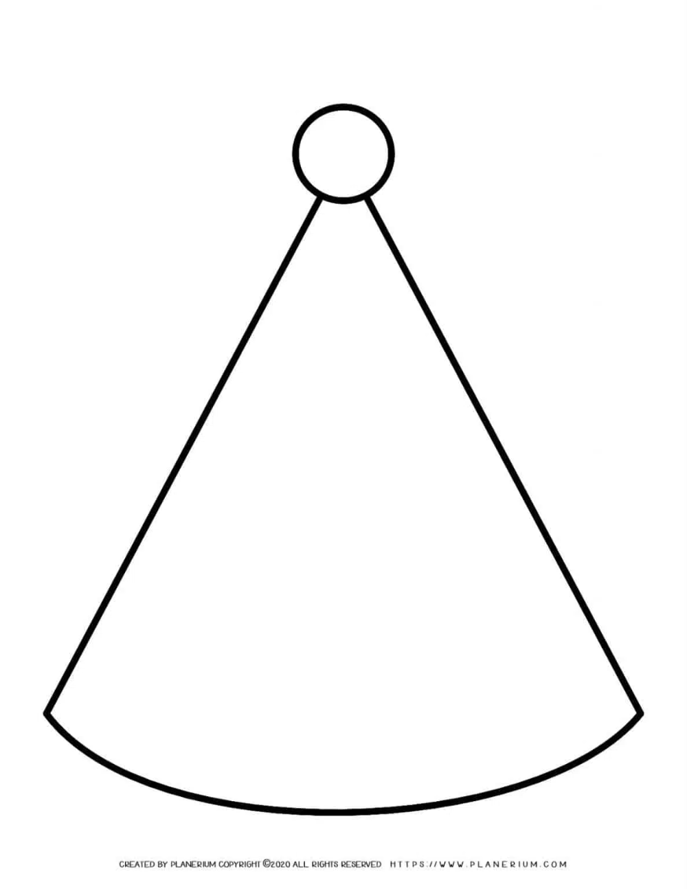Birthday Hat Template Planerium