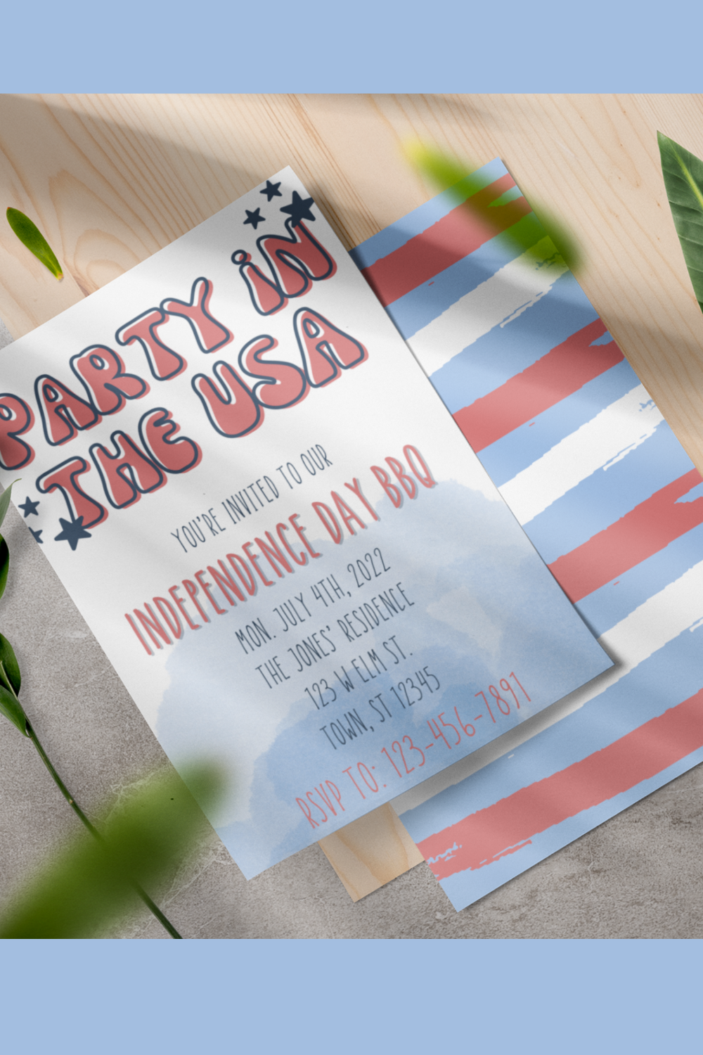 Blank 4Th Of July Invitation Templates Free