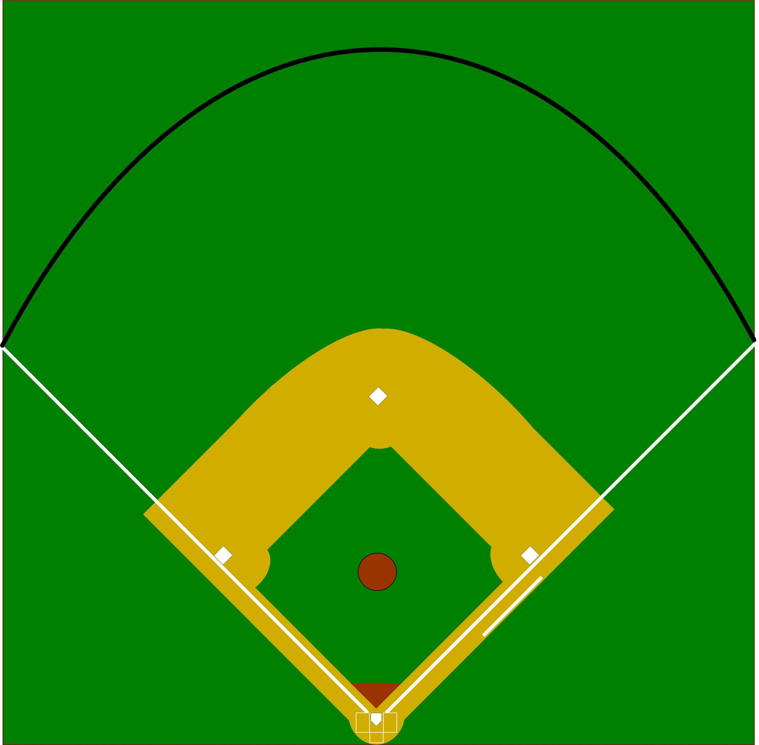 Blank Baseball Field Cliparts Co