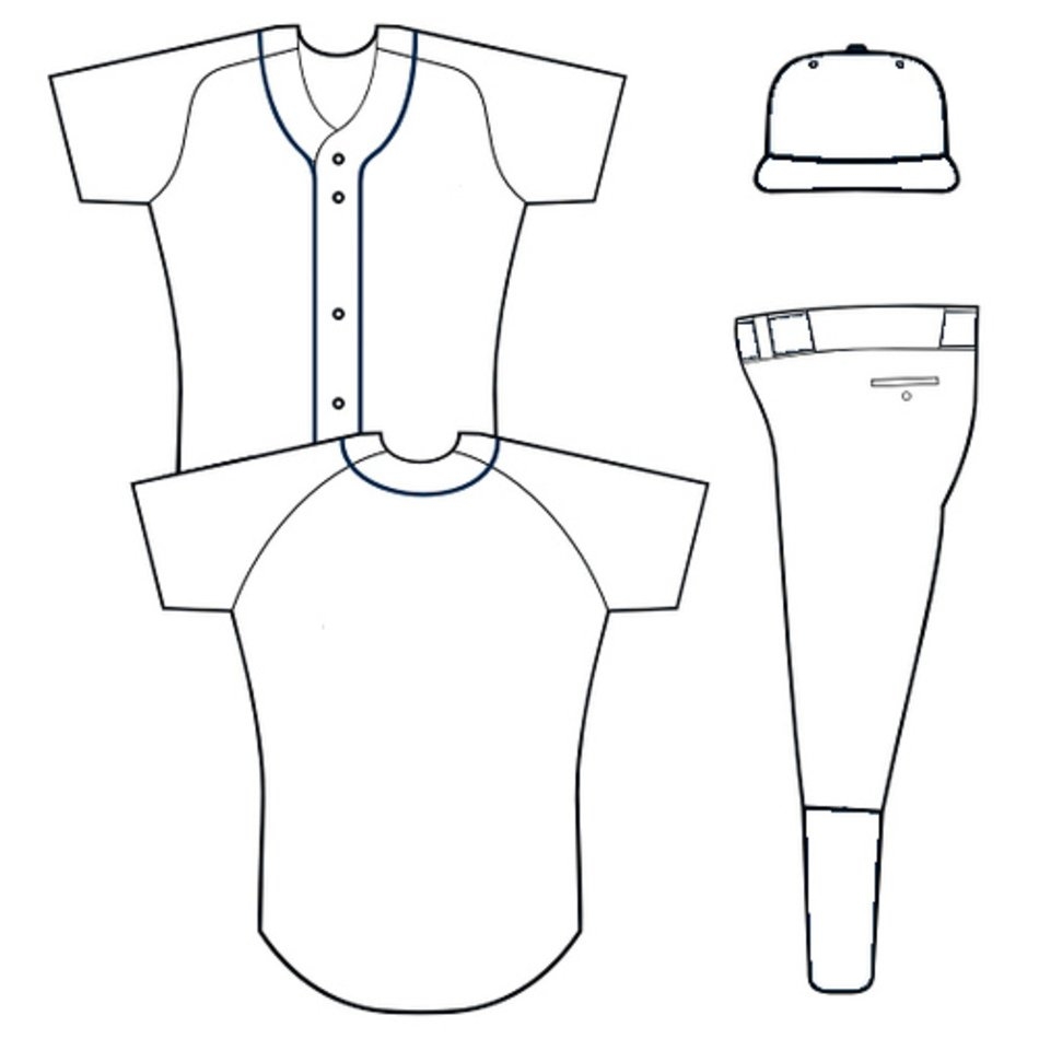 Blank Baseball Uniform Template Free Image Download