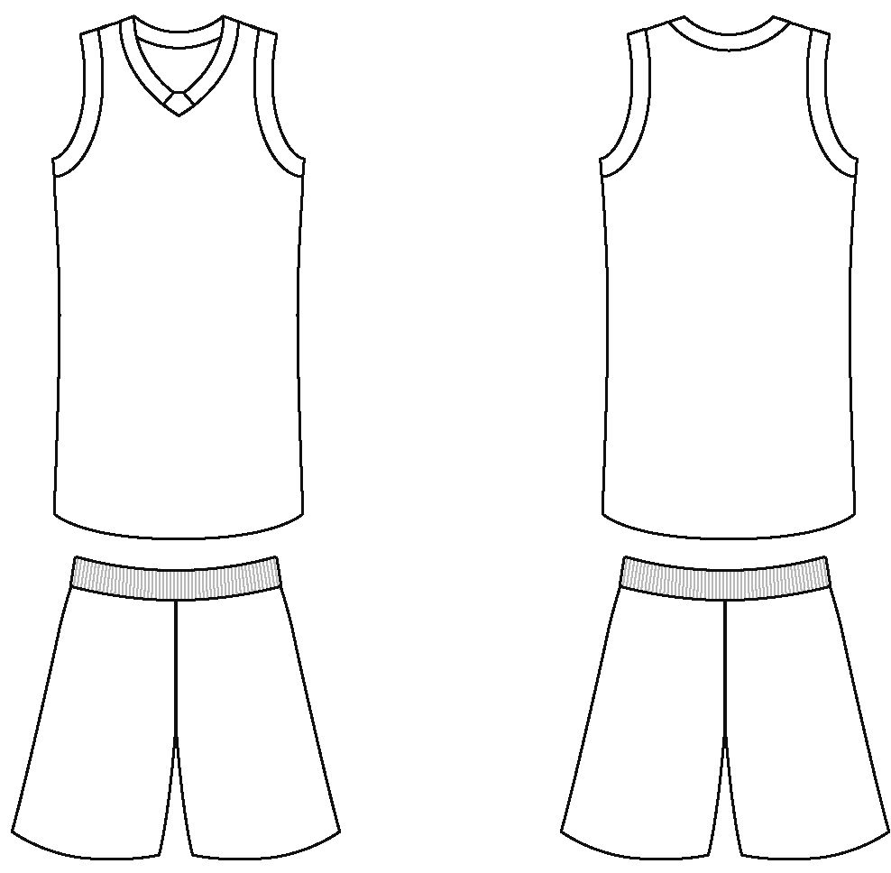 Blank Basketball Jersey Templates