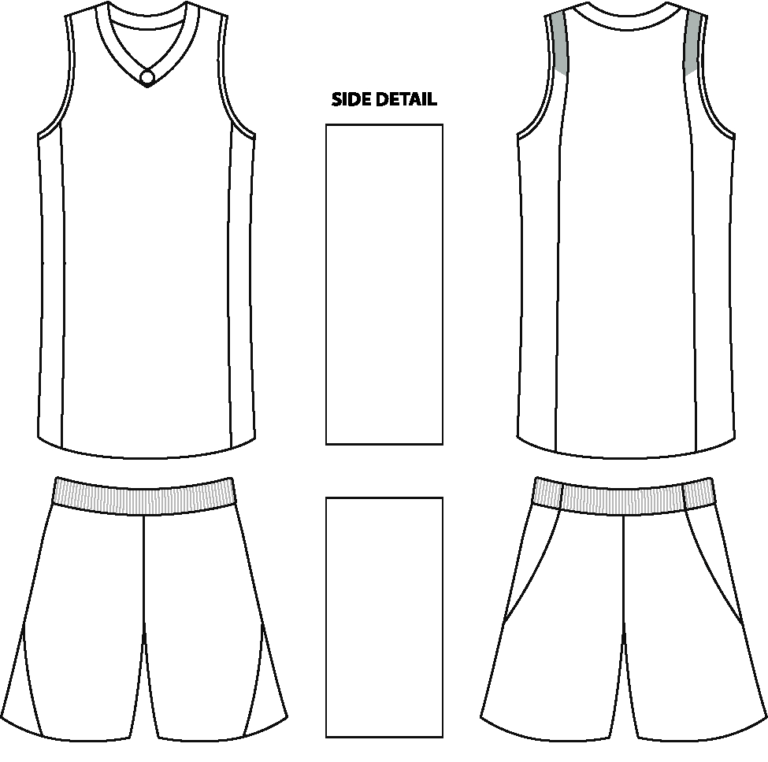 Blank Basketball Jersey Templates