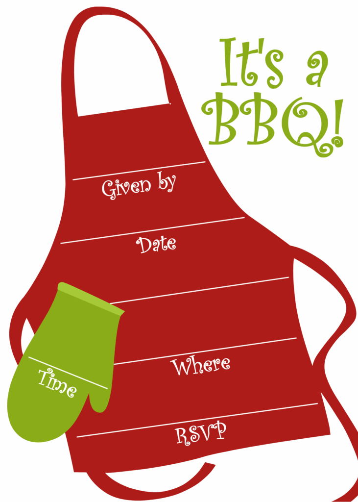 Blank Bbq Invitation Template Clip Art Library