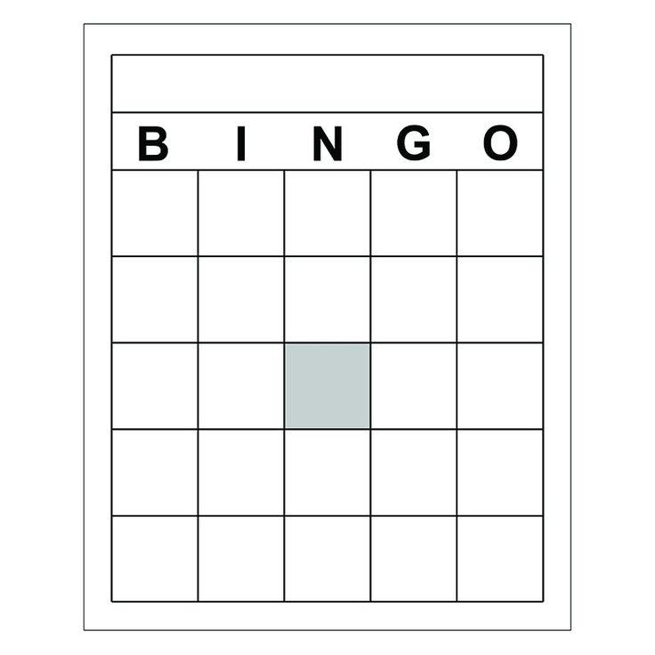 BLANK BINGO CARDS Blank Bingo Cards Bingo Card Template Free Bingo