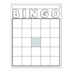 BLANK BINGO CARDS WHITE