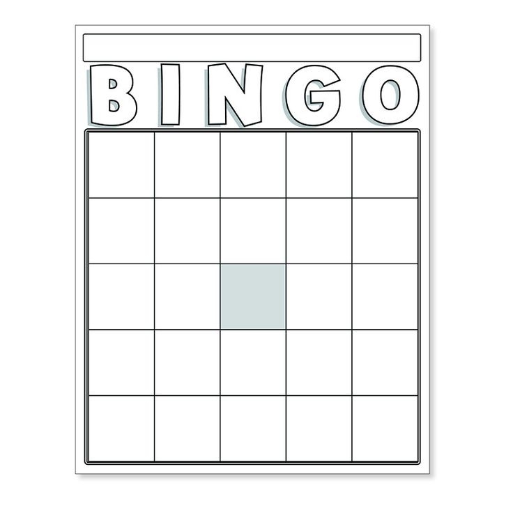 BLANK BINGO CARDS WHITE