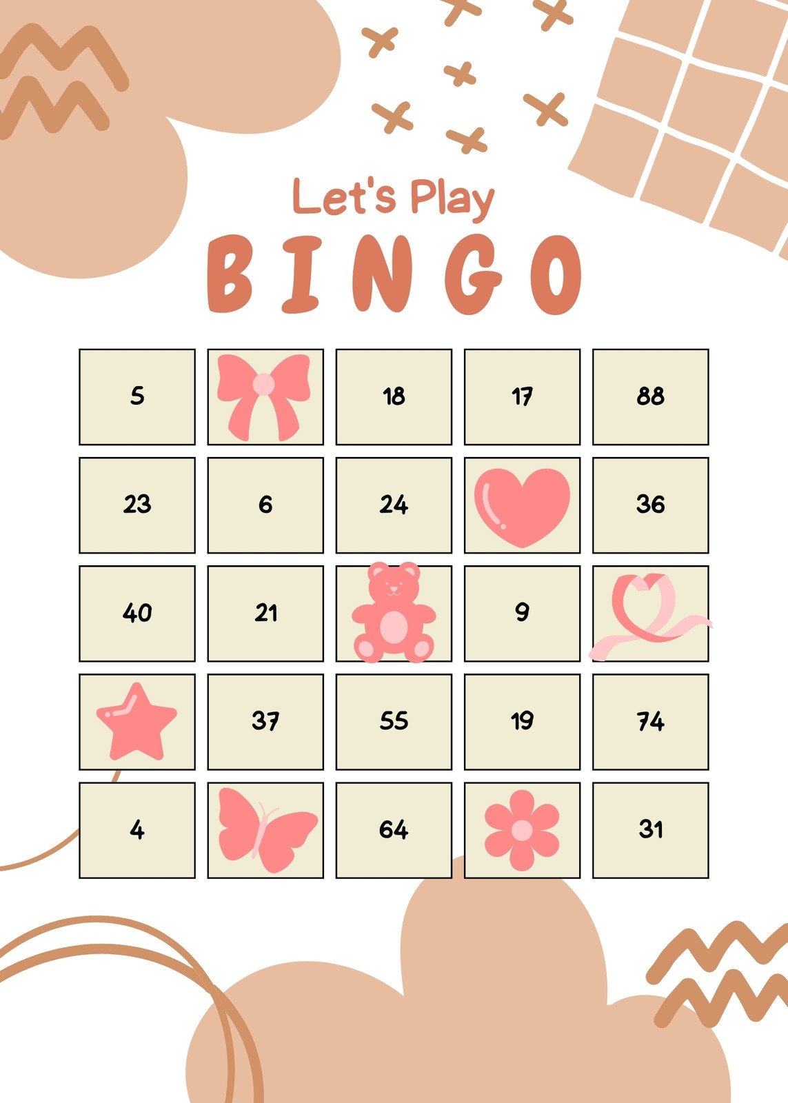 Blank Bingo Cards