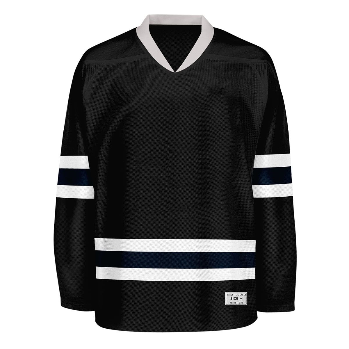 Blank Black And White Practice Ice Hockey Jersey Hockey Jersey