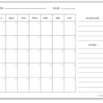 Blank Calendar Template Free Printable Blank Calendars By 54 OFF