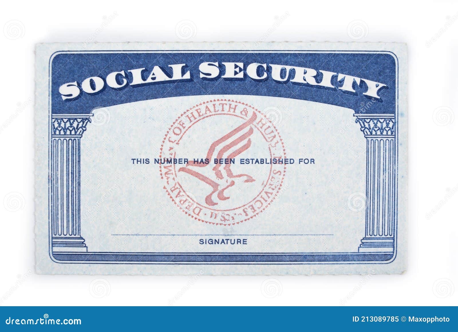 Blank Social Security Card Templates