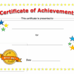 Blank Certificate Of Achievement Template