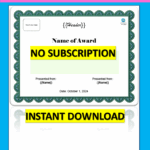 Blank Certificate Templates Free Download Sarseh