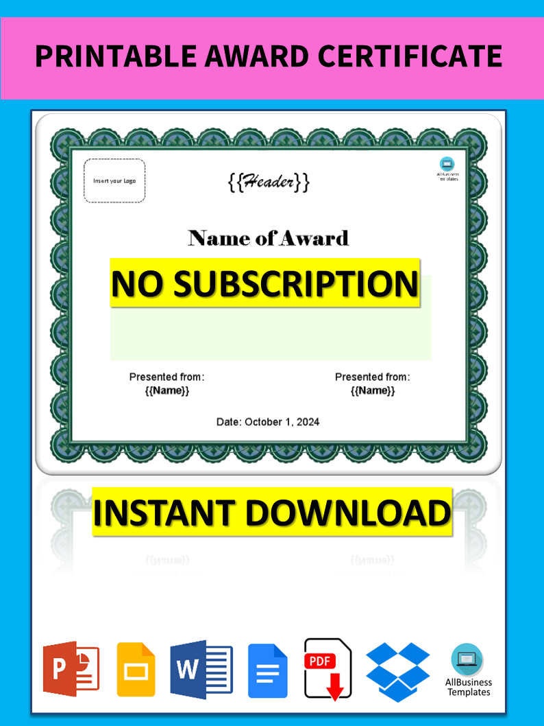 Blank Certificate Templates Free Download Sarseh
