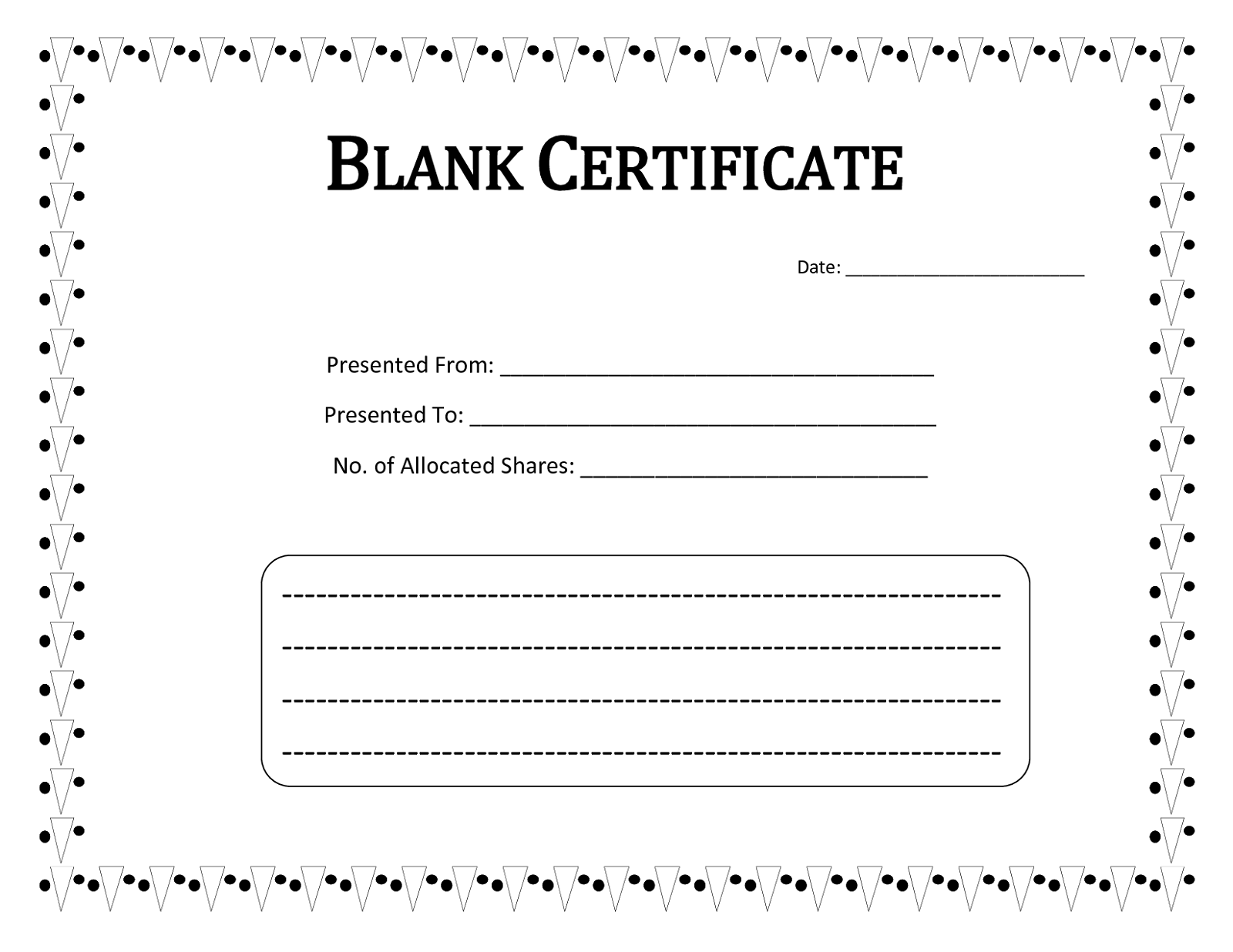 Blank Certificate Templates To Print Activity Shelter