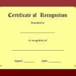 Blank Certificates
