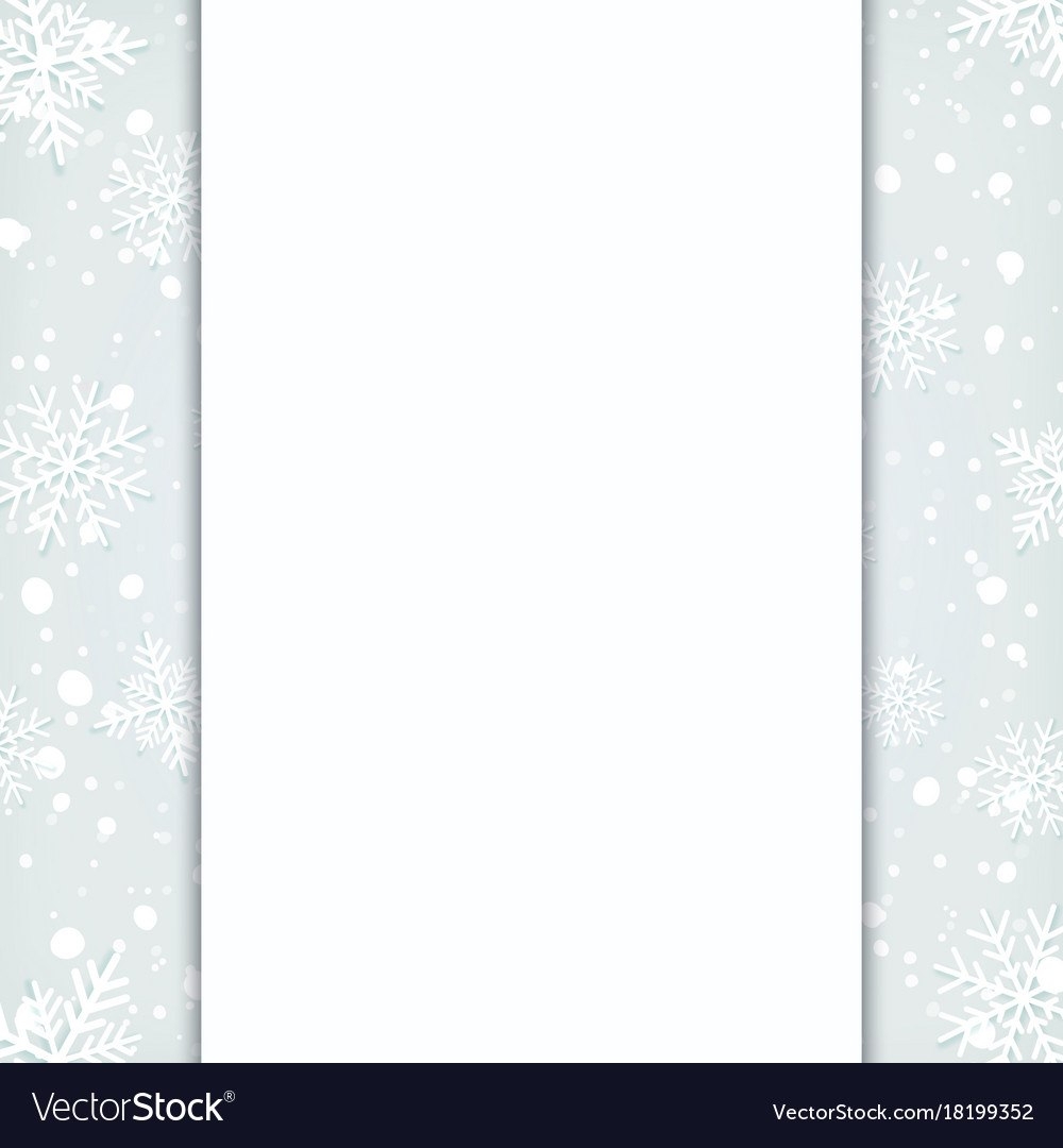 Blank Christmas Greeting Card Template Royalty Free Vector Regarding