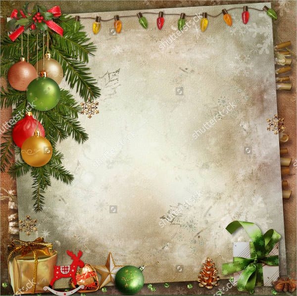 Blank Christmas Invitation Template