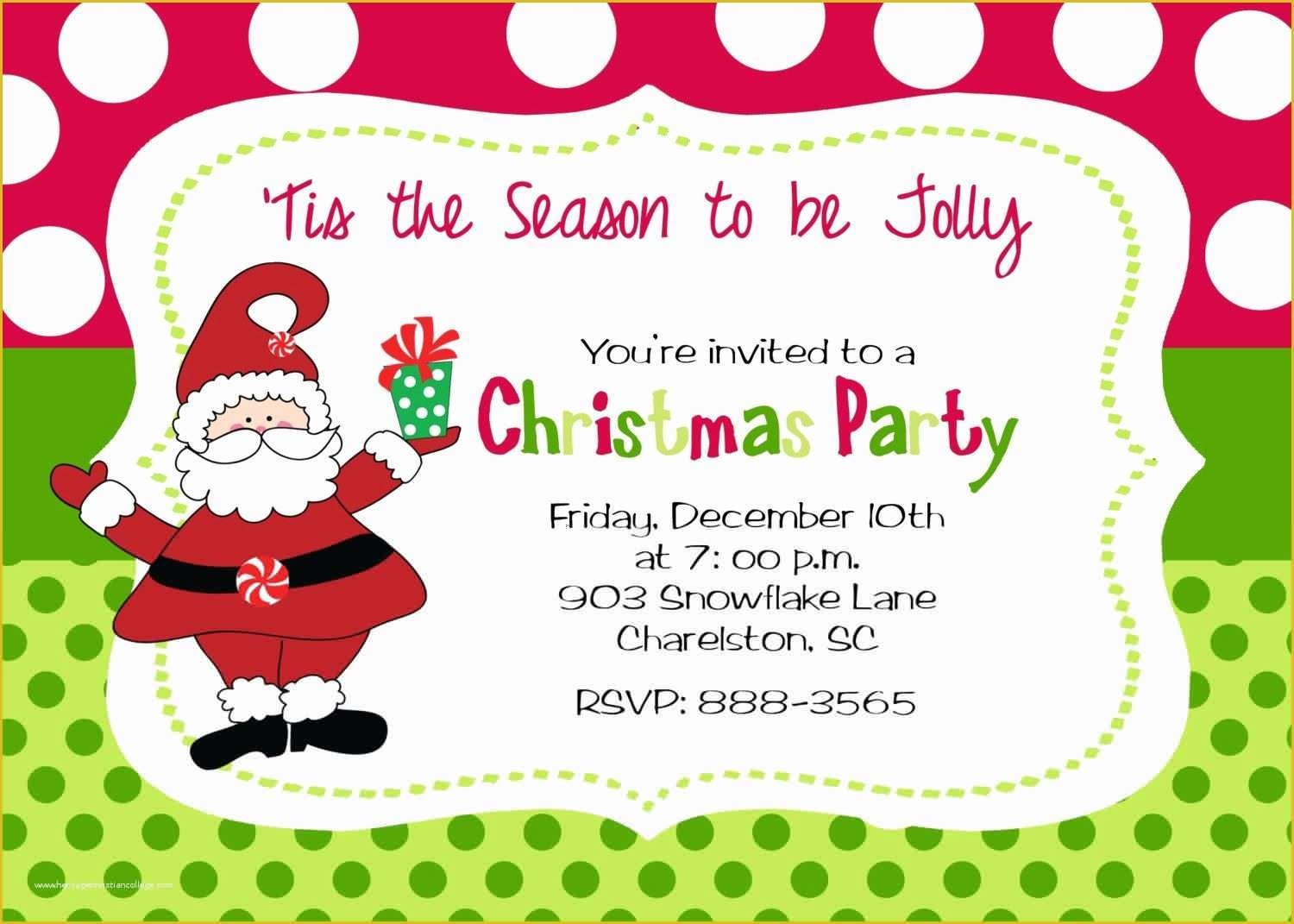 Blank Christmas Invitation Templates