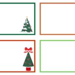 Blank Christmas Label Templates