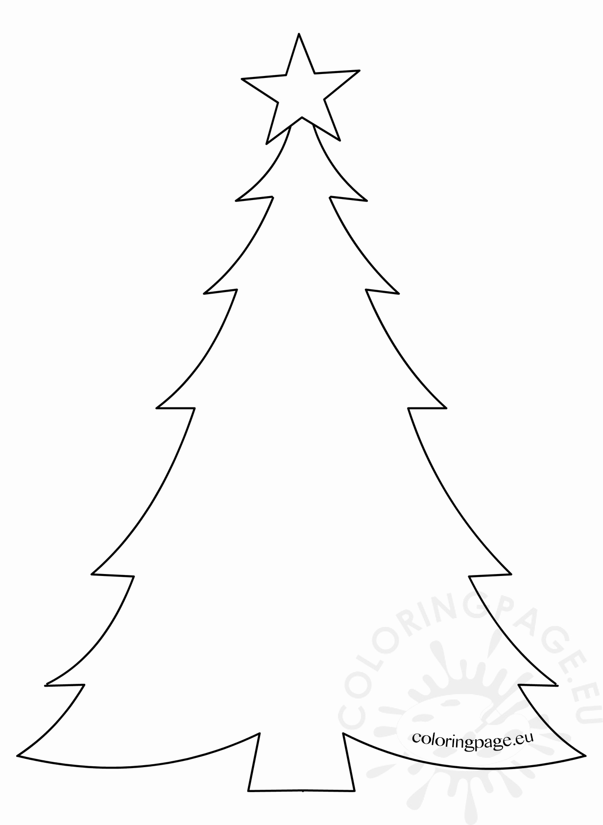 Blank Christmas Tree Coloring Page At GetColorings Free Printable