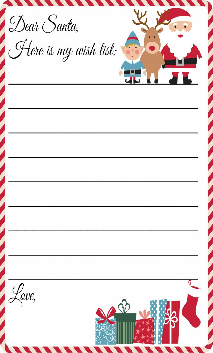 Blank Christmas Wish List Edit Fill Sign Online Handypdf