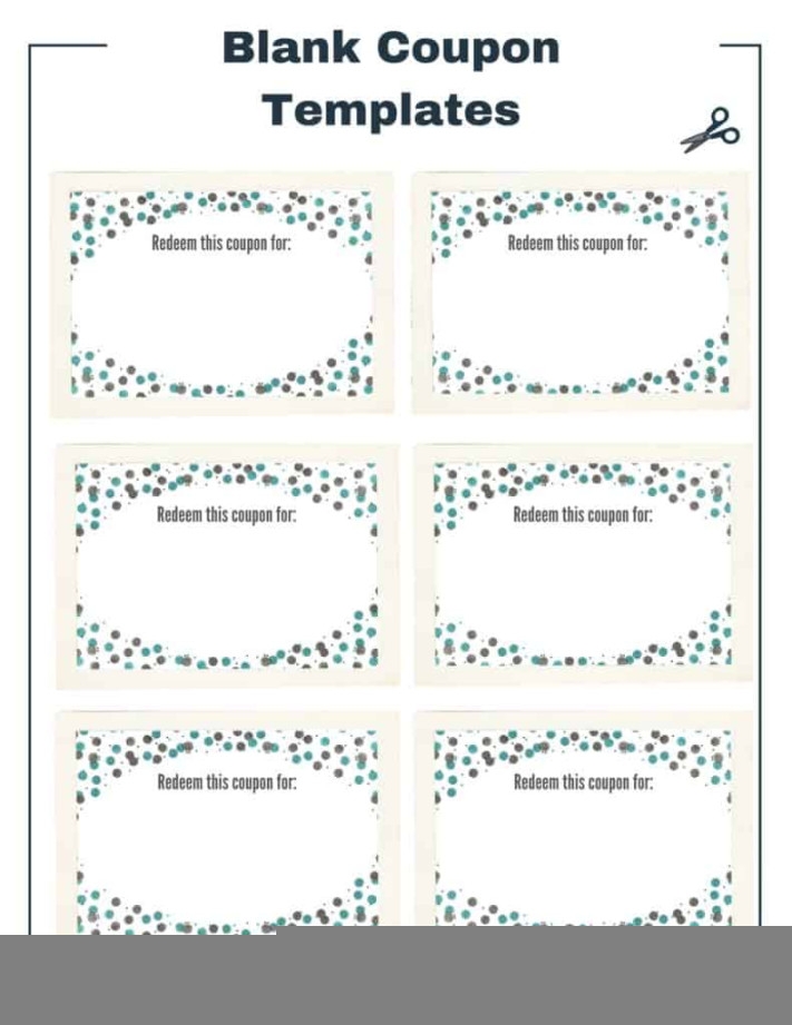 Coupon Blank Templates Free