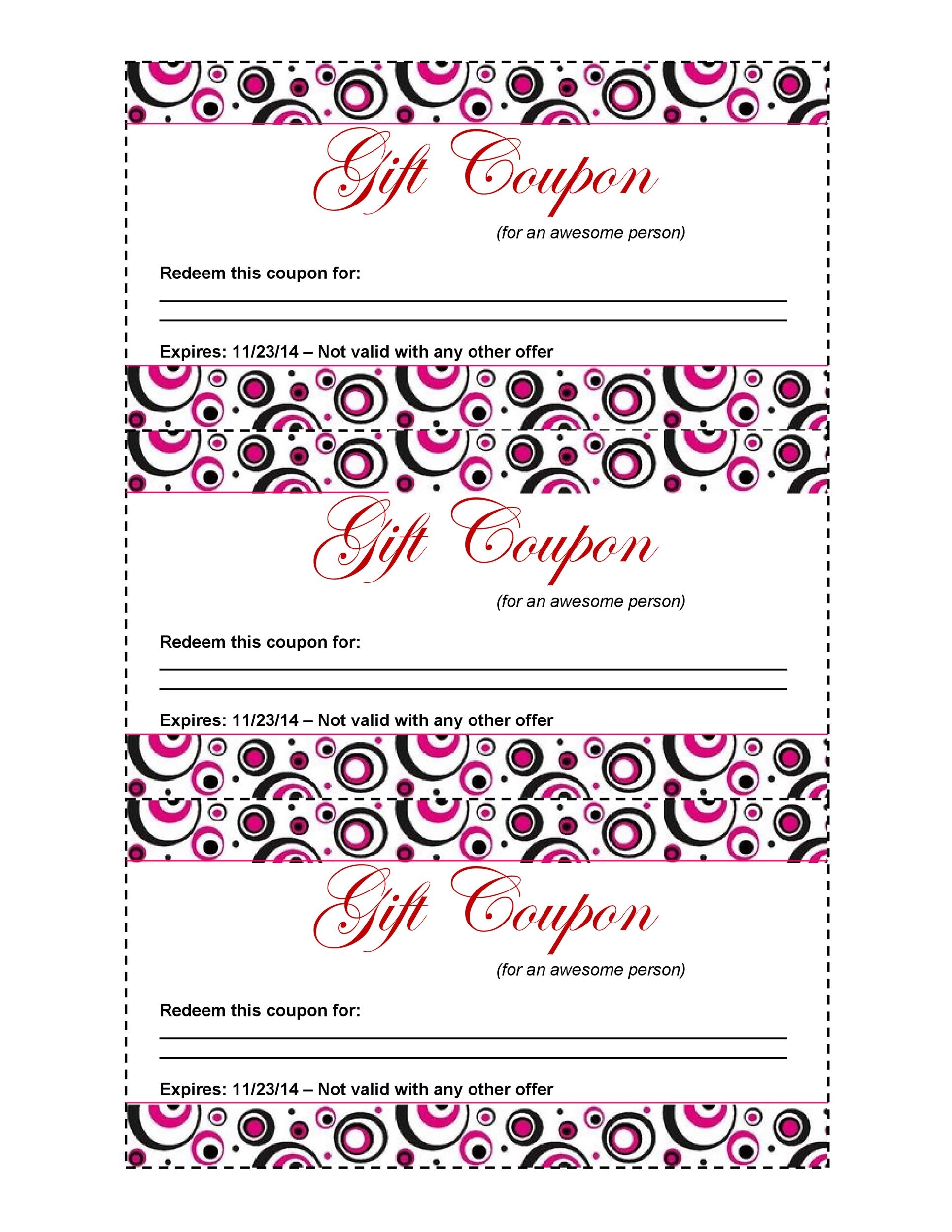 Blank Coupon Template Printable Blank Templates Ideas