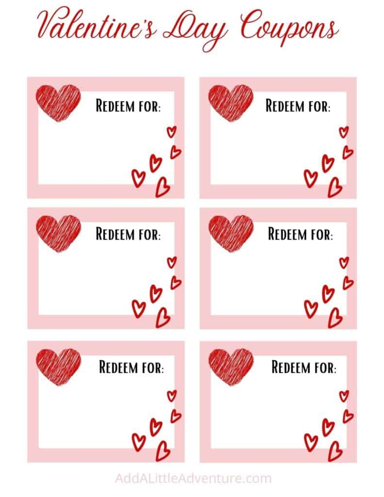 Blank Coupon Templates Free Printables Add A Little Adventure