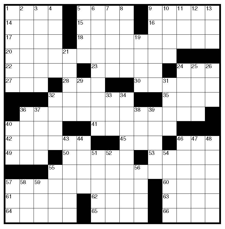 Blank Crossword Puzzle ClipArt Best