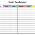 Blank Employee Schedules 20 Free PDF Printables Printablee Weekly