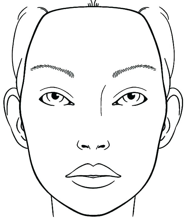 Blank Face Makeup Templates