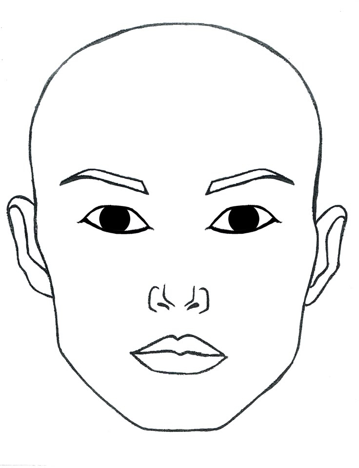 Blank Face Templates With Eyes