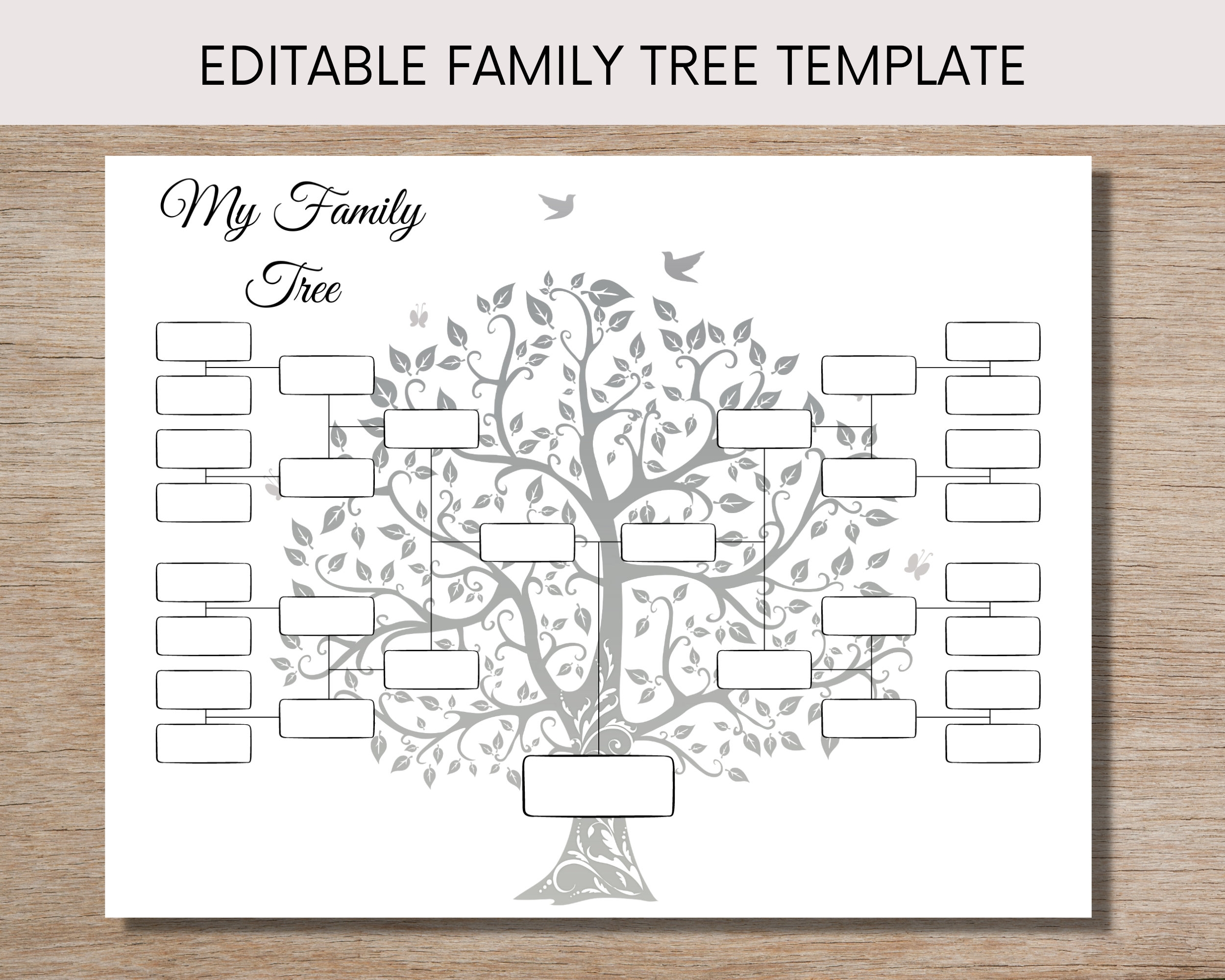 Blank Family Tree Templates Free