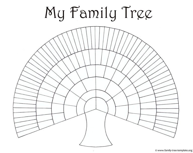 Blank Family Trees Templates And Free Genealogy Graphics Intended For