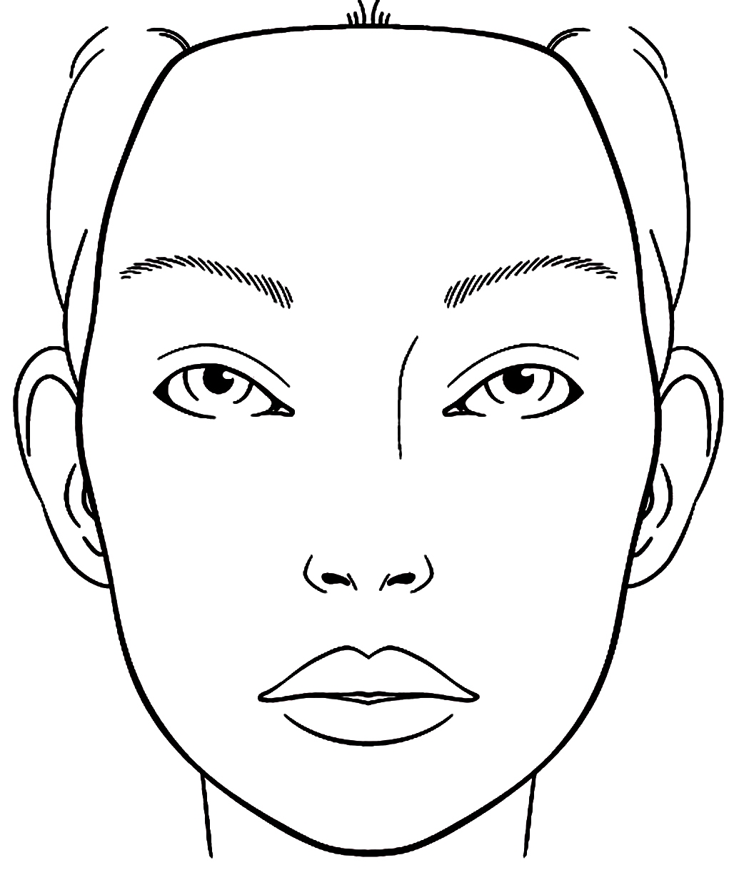 Blank Face Templates For Makeup