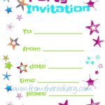 Blank Free Printable Birthday Invitation Templates