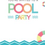 Blank Free Printable Pool Party Invitations Templates Printable Templates