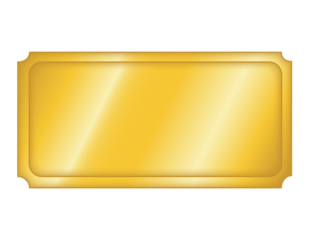 Blank Golden Ticket Template Cliparts Co