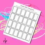 Blank Guess Who Template For Canva Guess Blank Game Board