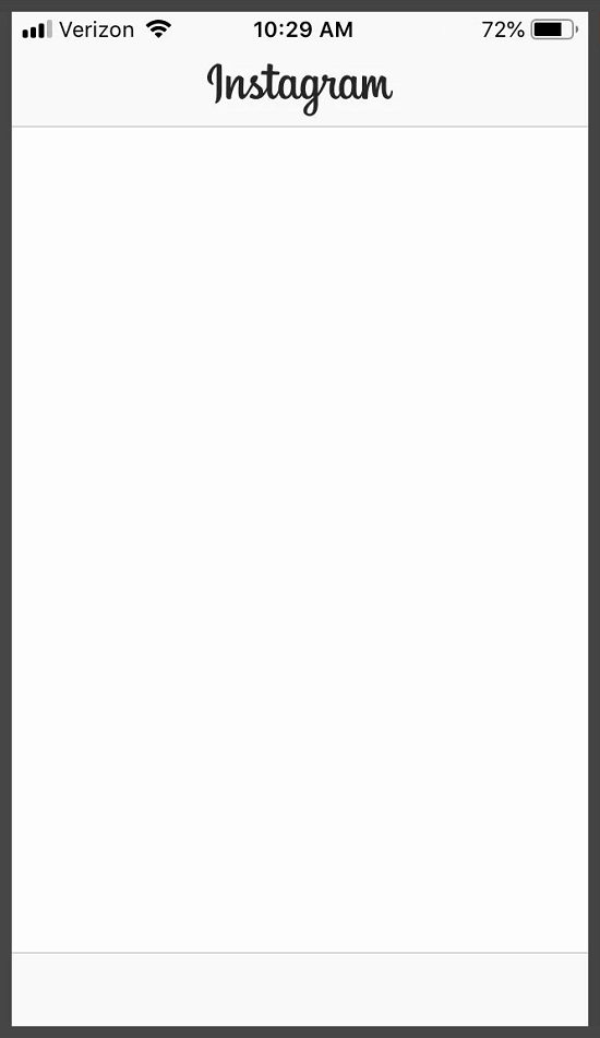 Blank Instagram Page