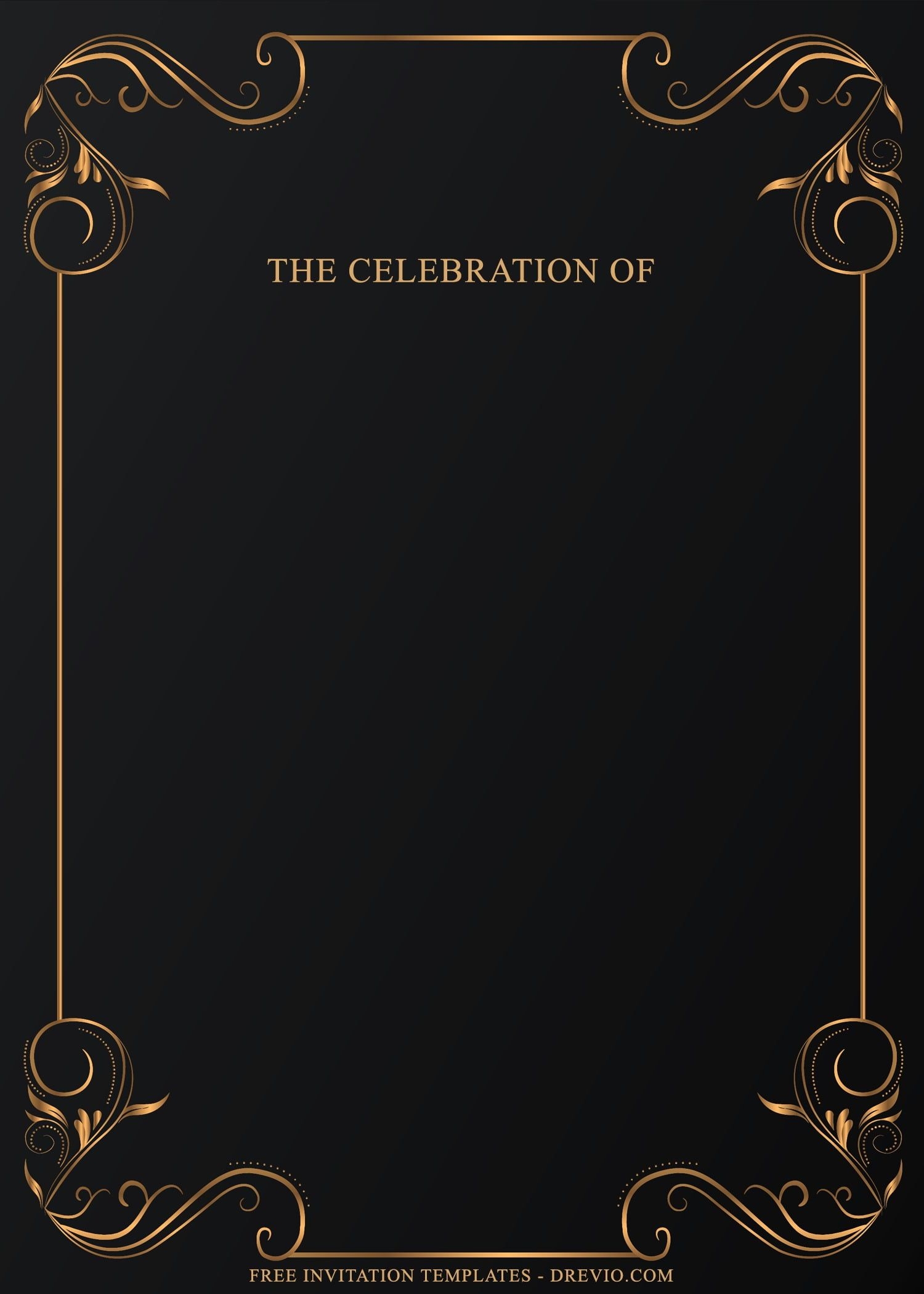 Blank Invitation Templates