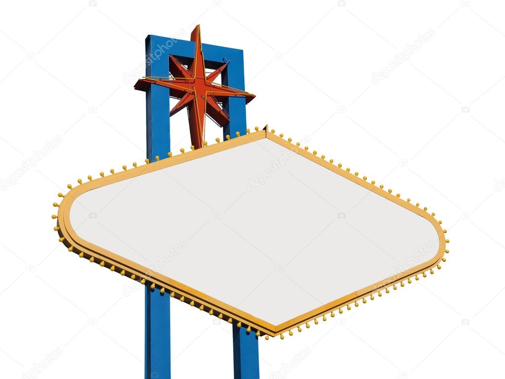 Editable Blank Las Vegas Sign Templates