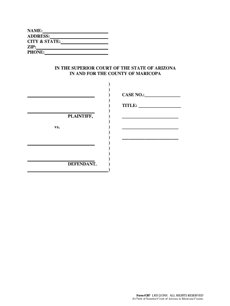 Blank Legal Document Template CC Alcala Norte