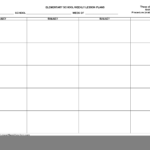 Blank Lesson Plan Templates Printable Pdf
